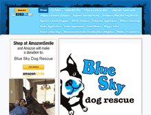 Tablet Screenshot of blueskydogrescue.com